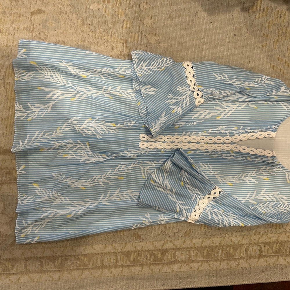 Lilly Pulitzer Blue and White Patterned Dress